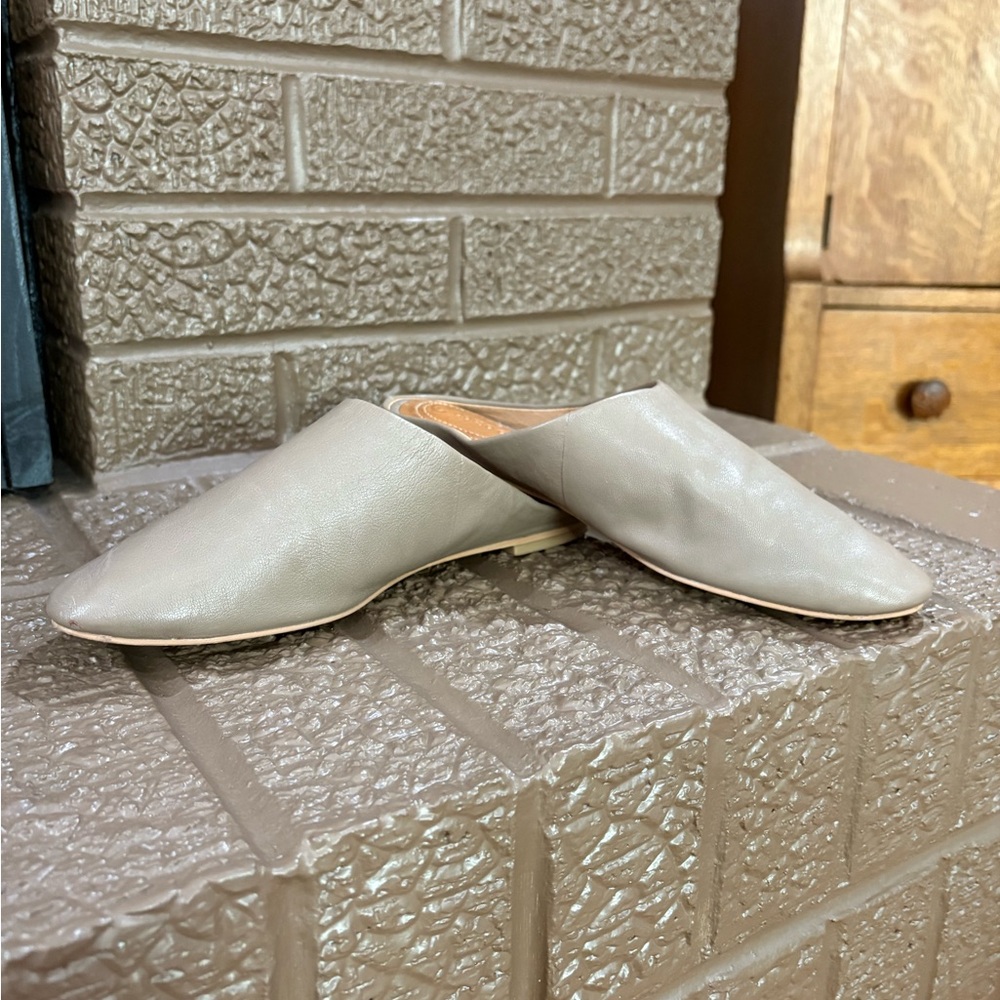 Corso Como Light Gray Women's Mules all leather